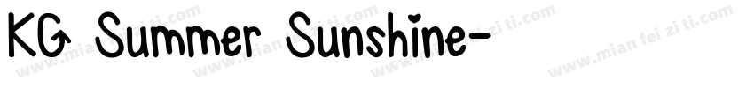 KG Summer Sunshine字体转换